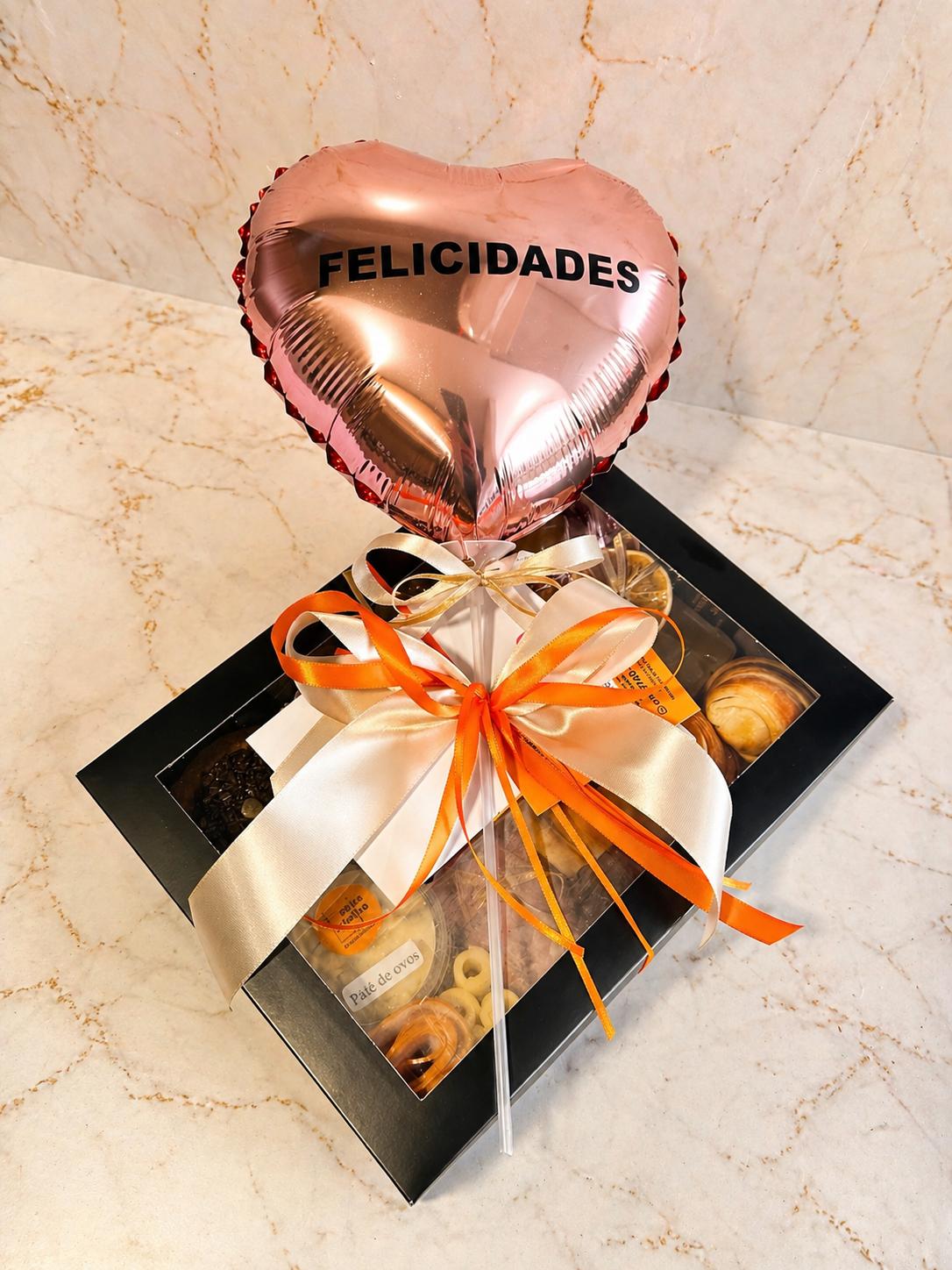 Balão personalizado para cesta de café da manhã