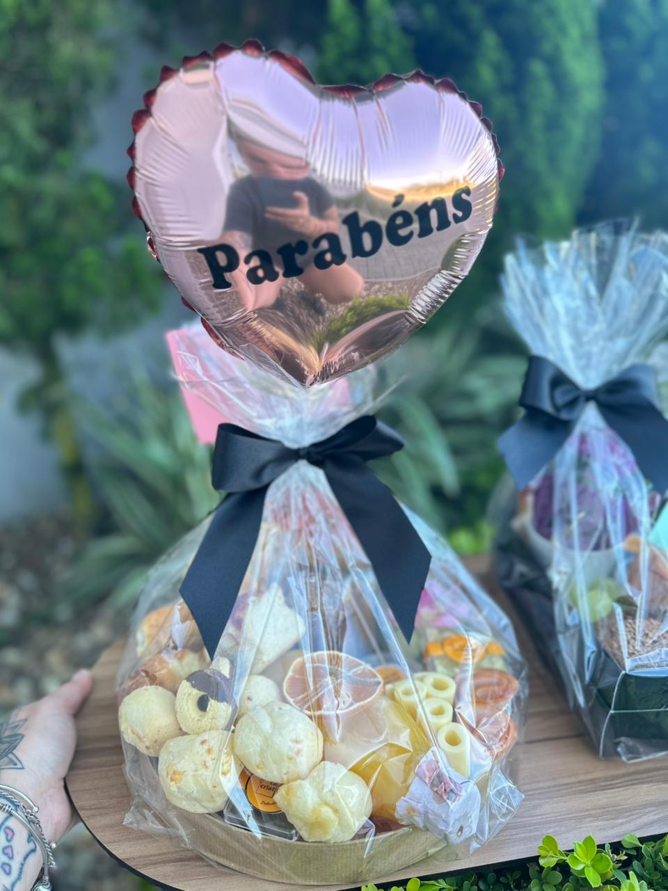 Balão personalizado para cesta de café da manhã