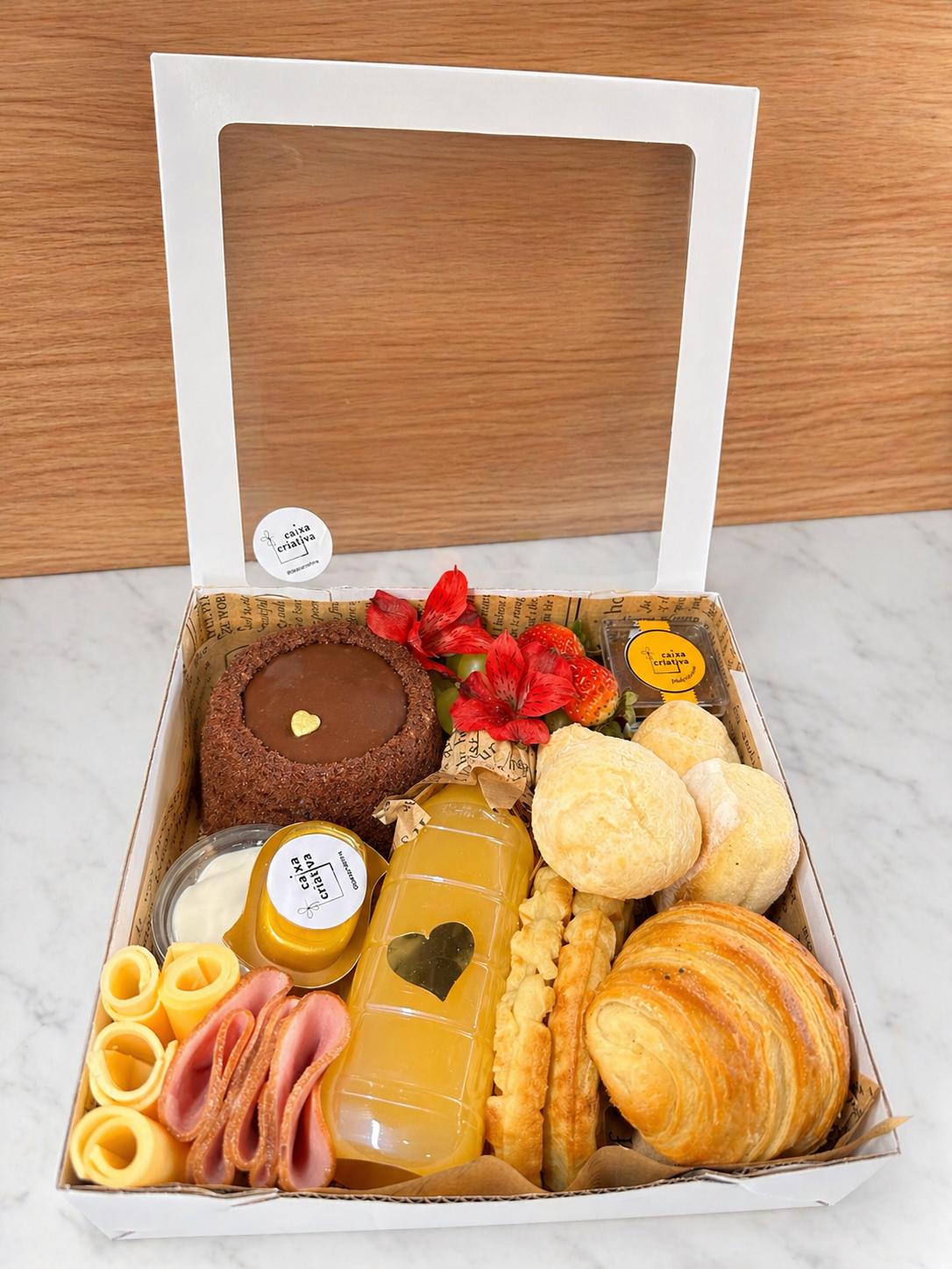 Café P Caixa branca 20x20 – café da manhã entrega em Navegantes
