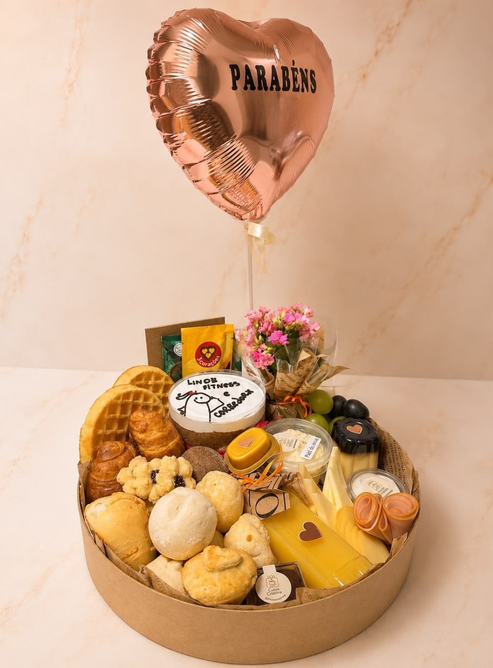 Platter Elegance – bandeja café da manhã entrega em Navegantes Piçarras Penha